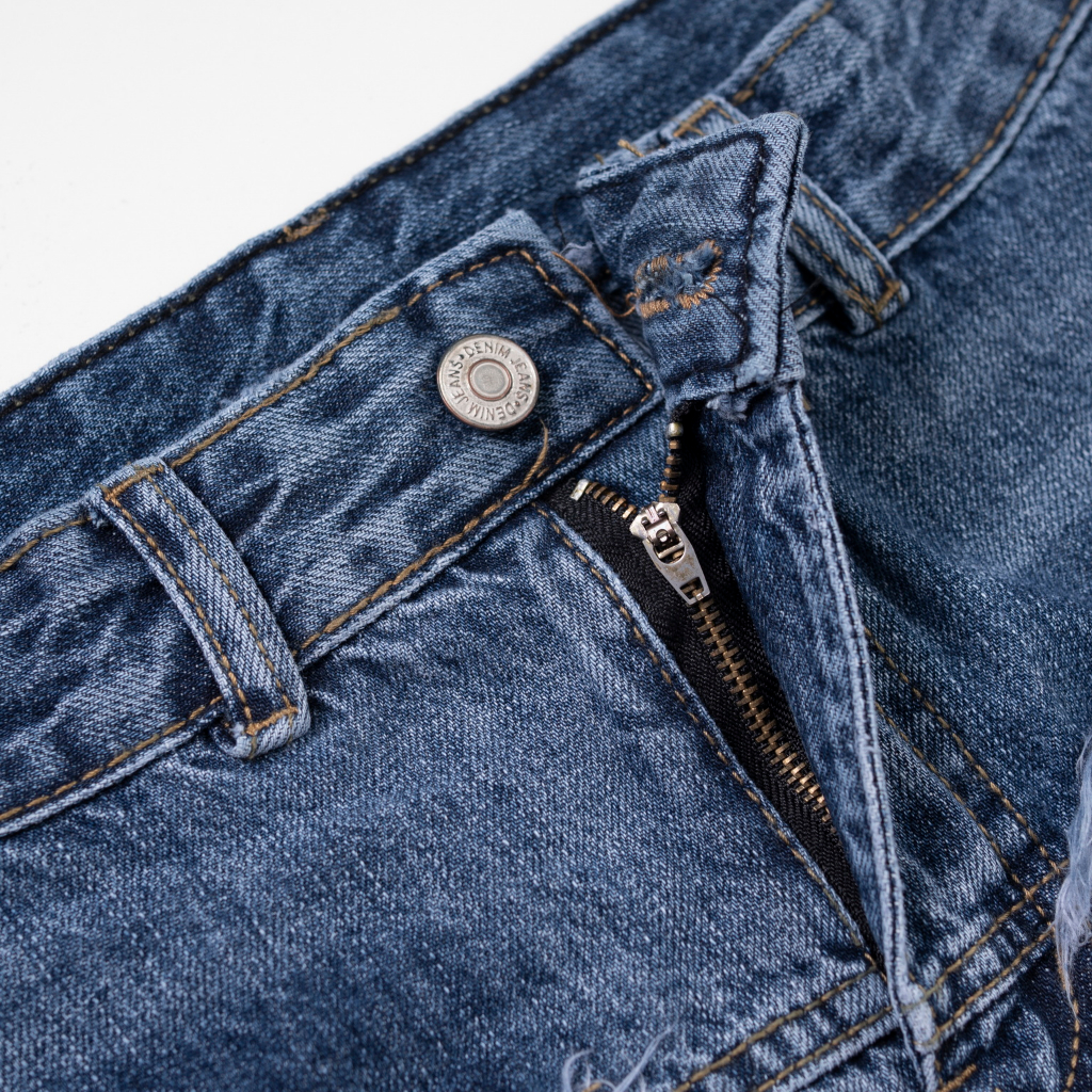 Chân Váy Jeans Nữ Sky Jeans Lưng Cao Phối Tua Rua Chất Liệu Co Giãn Phong Cách Công Sở Thanh Lịch 8503 | BigBuy360 - bigbuy360.vn