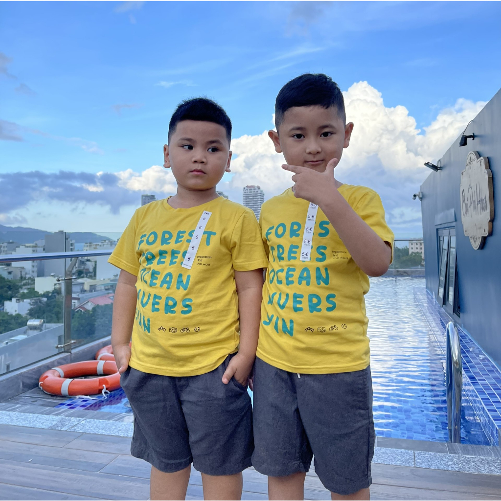 Quần short đùi bé trai size đại chất kaki Dragon Kids