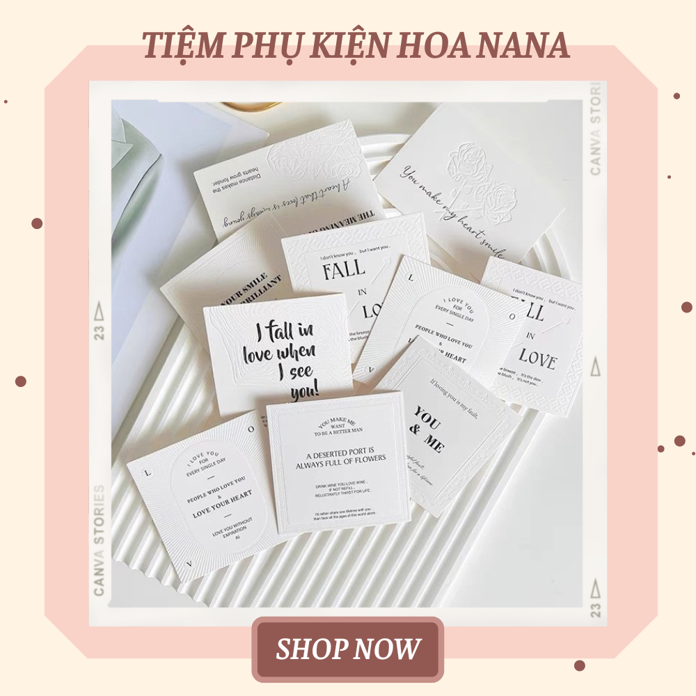 Thiệp Tiếng Anh Nội Dung Ý Nghĩa, Đính Lên Bó Hoa - Quà Tặng