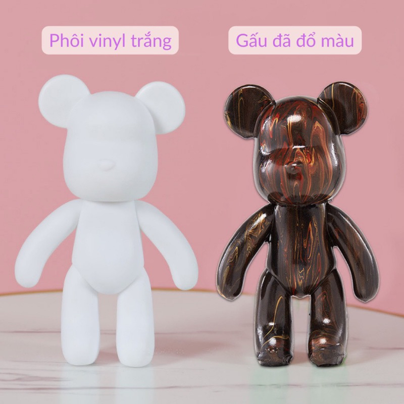 Gấu BearBrick đổ màu