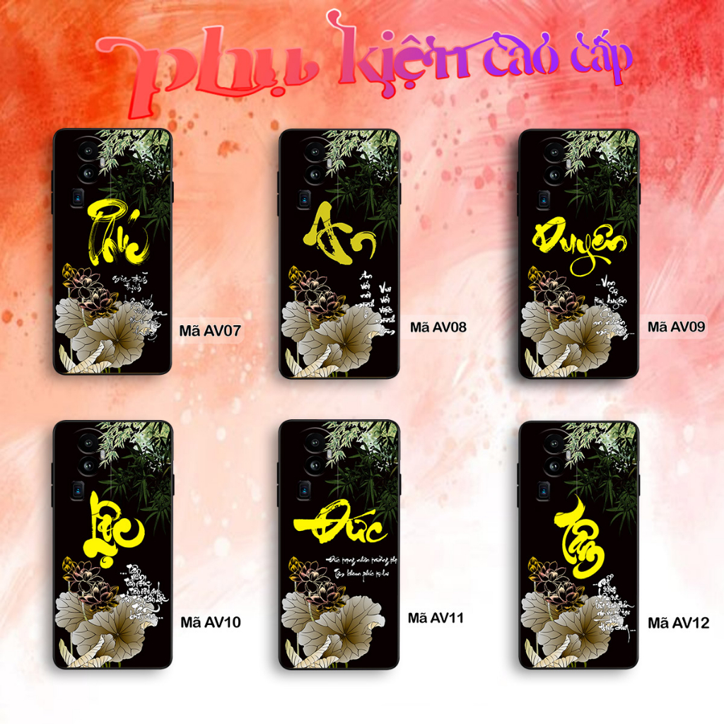 Ốp lưng Oppo Reno 10 Pro+ 5G / Reno10 Pro+ 5G - Ốp Oppo in hình chữ thư pháp Tâm an, Phúc, Đức mới nhất - Chất liệu TPU