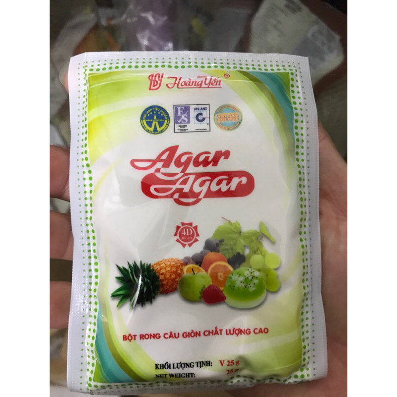 Bột rau câu Agar Hoàng Yến 25 gam