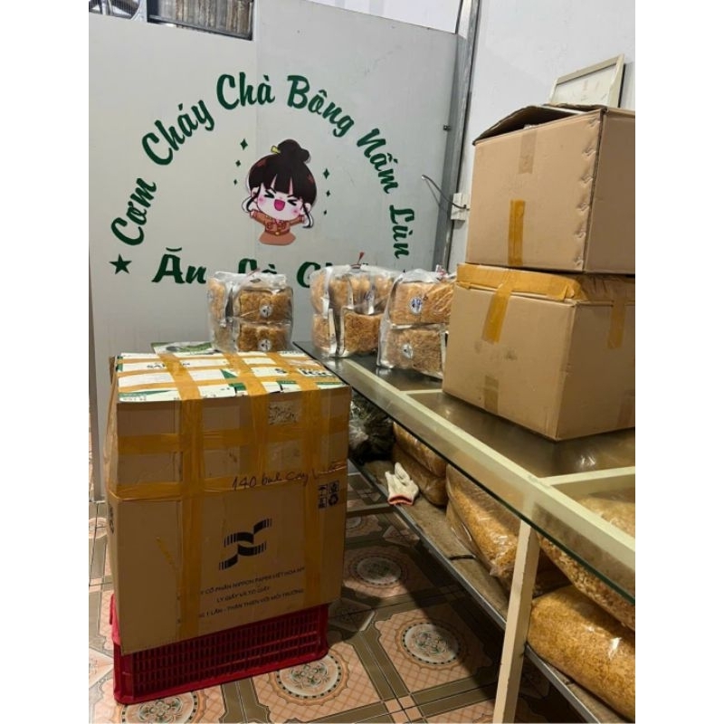 Cơm Cháy Chà Bông Nấm Lùn - Siêu Cay