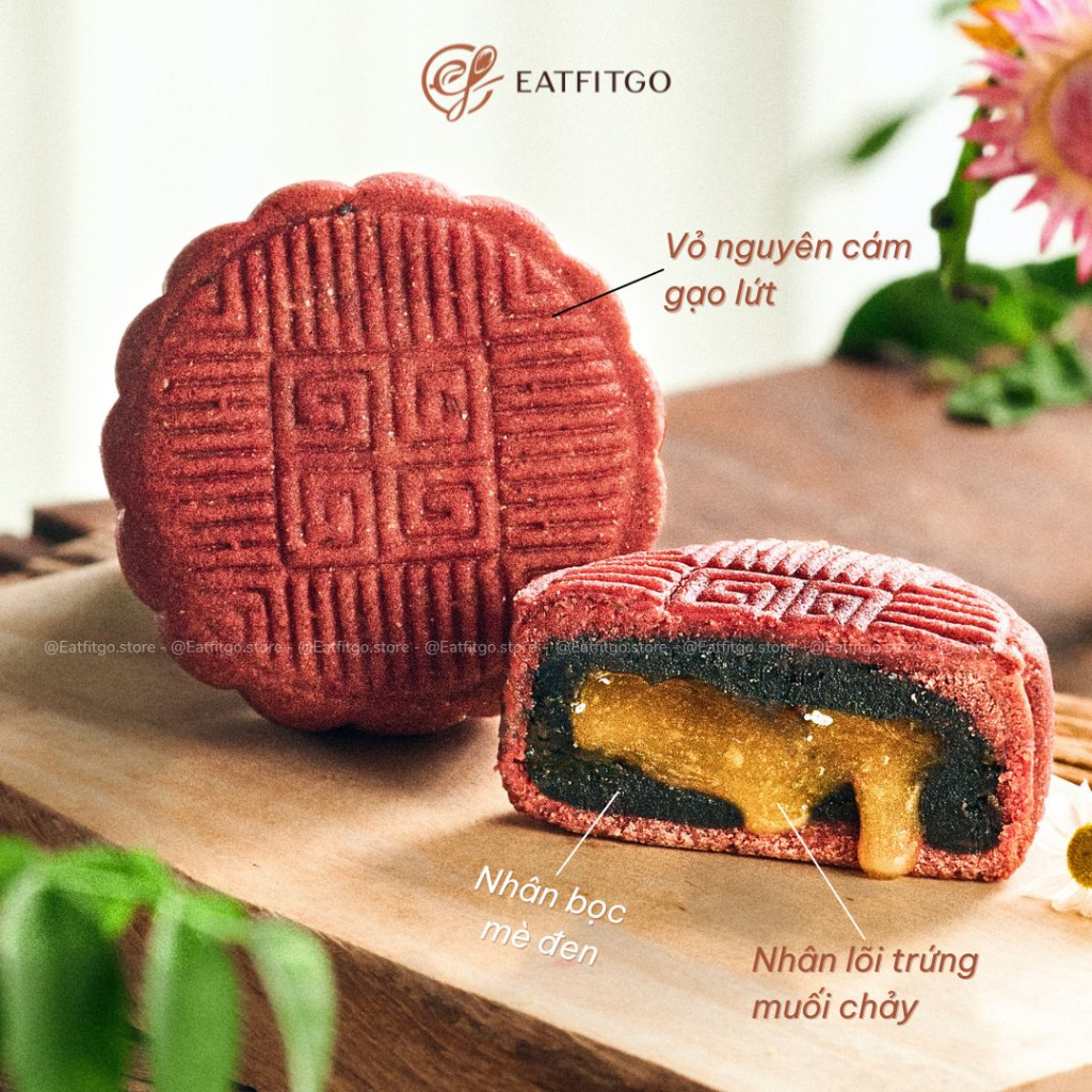 MÈ ĐEN TRỨNG CHẢY - Bánh trung thu healthy