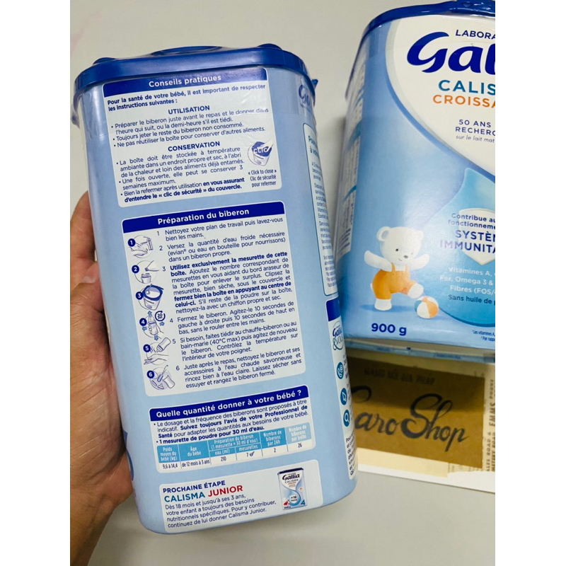 Sữa Gallia Croissance 3 dành cho trẻ trên 12 tháng 900g - nội địa Pháp