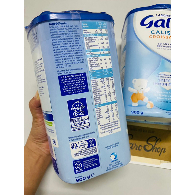 Sữa Gallia Croissance 3 dành cho trẻ trên 12 tháng 900g - nội địa Pháp