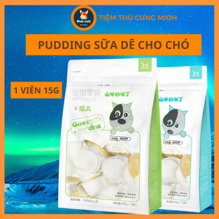 Cho chó Thạch Pudding sữa dê Both giàu canxi bổ sung Vitamin Viên 15g