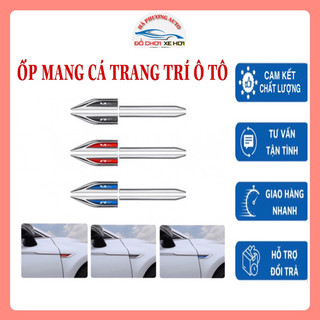 Ốp mang cá trang trí ô tô - Ốp dán mang cá ô tô hợp kim cao cấp tạo điểm nhấn cho ô tô - xe hơi