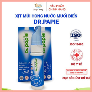 Xịt mũi họng nước muối biển sâu Dr.Papie 70ml