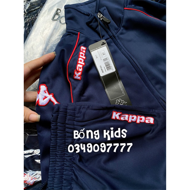 Bộ Nỉ Thể Thao Bé Trai Phối Màu Thêu Logo KP