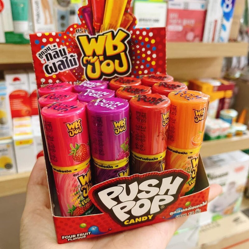 Kẹo mút son PUSH POP Thái Lan 16k/ 1 cái