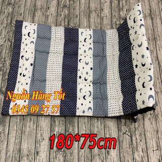 Combo Đệm Gấp Văn Phòng Và Gối Nằm Ngủ Êm Ái, Thoải Mái -  Nệm Topper, Dã Ngoại Cắm Trại