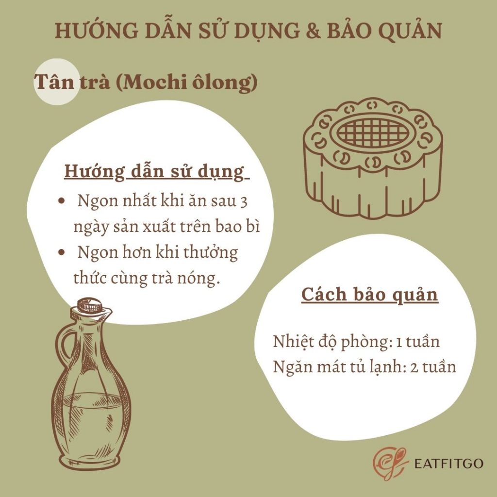 MOCHI OLONG - Bánh trung thu healthy