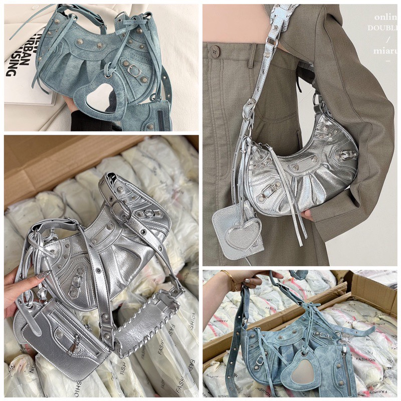 Túi BALEN gương Jean 21cm hot hit. TẶNG KÈM VÍ & GƯƠNG, ảnh video hàng về