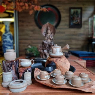 BỘ ẤM CHÉN BÁT TRÀNG HỒNG SA VUÔNG [XUẤT KHẨU NHẬT HÀNG CAO CẤP], BỘ TRÀ ĐẠO PHONG CÁCH NHẬT BẢN (CAM KẾT CHUẨN)