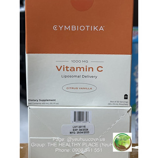 Vitamin C dạng nước Cymbiotika Hôp 30 gói