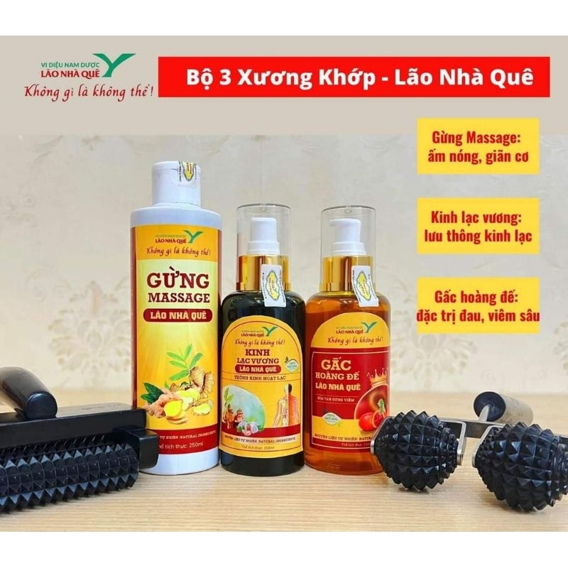 Combo Bộ 3 xương khớp - Lão nhà quê hỗ trợ xương khớp
