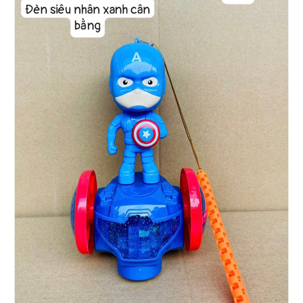 Đồ chơi trung thu lồng đèn hình siêu nhân cân bằng có nhạc và ánh sáng cho bé