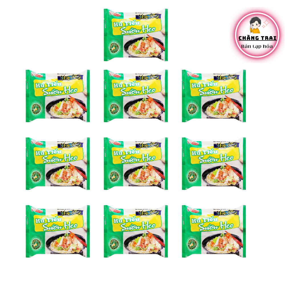 COMBO 10 GÓI gói hủ tiếu sườn heo Nhịp Sống 70g