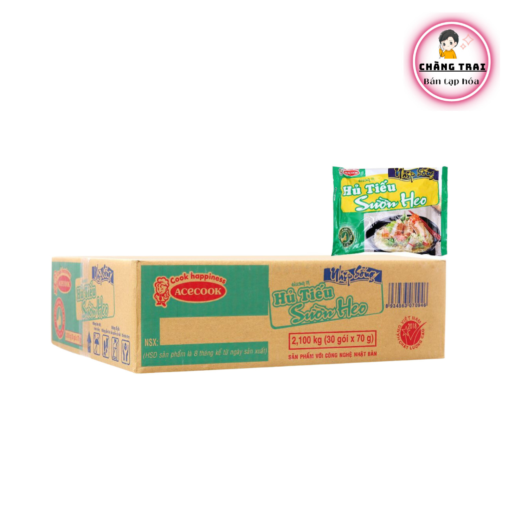 COMBO 10 GÓI gói hủ tiếu sườn heo Nhịp Sống 70g