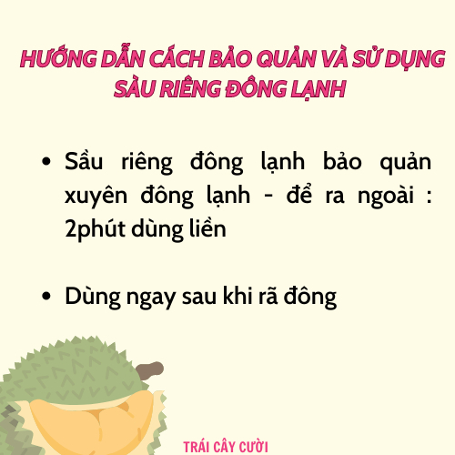 Sầu riêng nguyên múi ri6 dùng để làm bánh -1kg