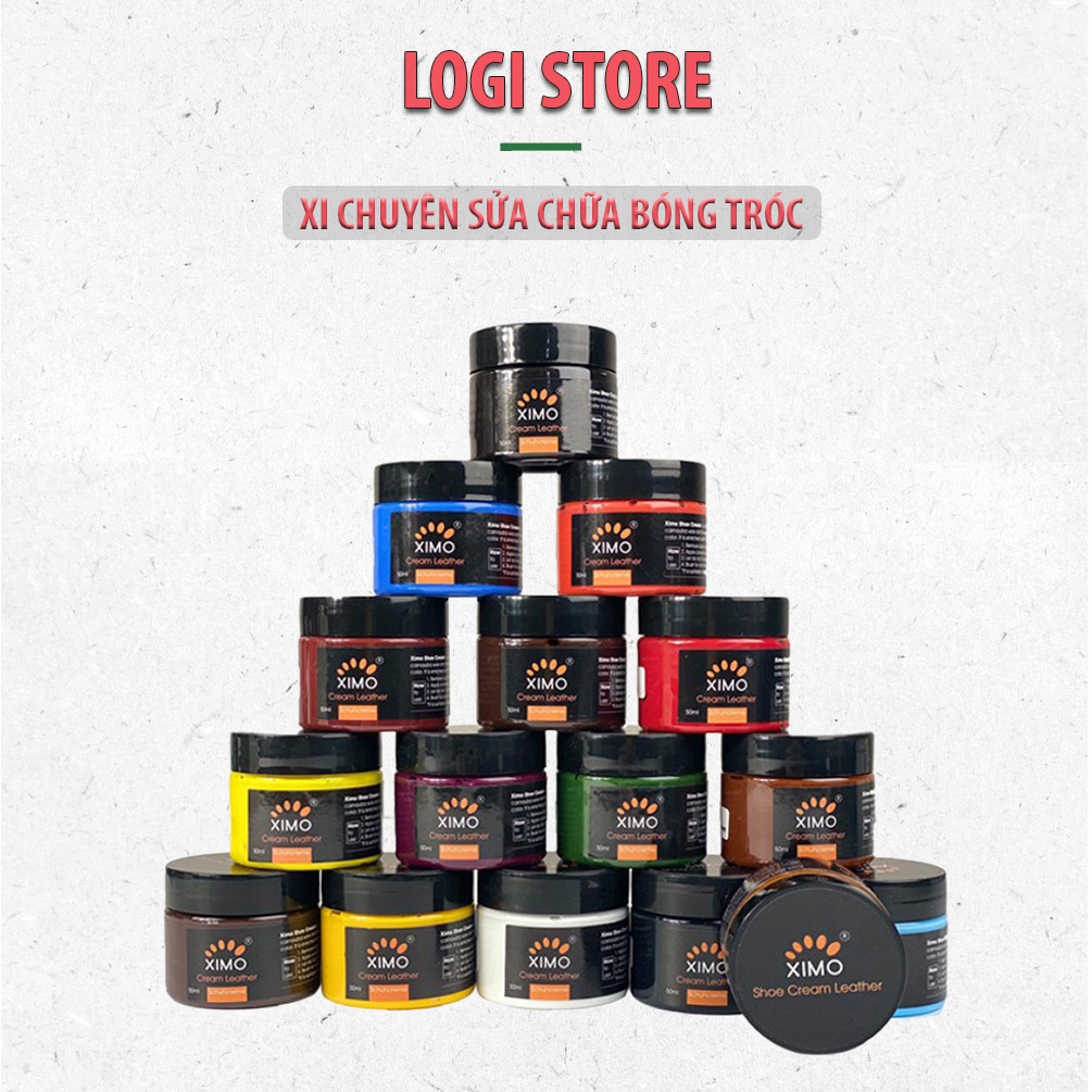 Xi kem đánh giày chuyên sửa vết bong tróc cho đồ da và đánh bóng túi ví, áo, ghế da Ximo Leather Cream  XDG02