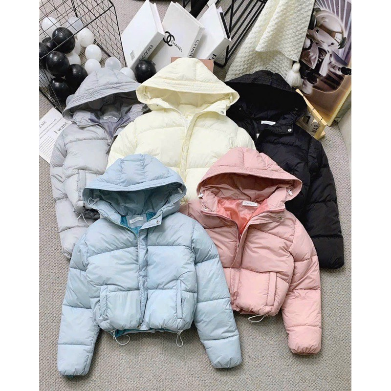 Áo khoác phao quảng châu kiểu dáng basix ,chất gió mềm nhồi bông 3 lớp mẫu mới  2024