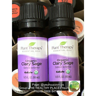 Tinh dầu xô thơm (clary sage) hữu cơ Plant Therapy 10ml