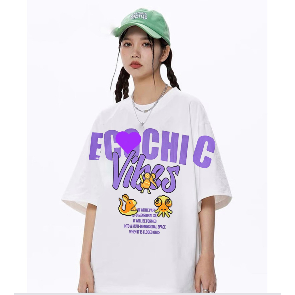 Áo Thun ÊCÔIC Nam Nữ Unisex Áo Phông Form Rộng Tay Lỡ, AT146 trending xu hướng, Men Lì Fashion