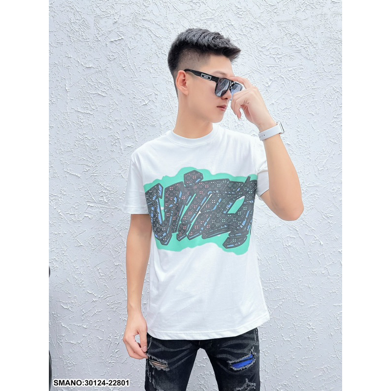 Áo Thun Unisex Tay Lỡ In Chữ Dập Vân Nổi Chất Liệu Cotton Thấm Hút Mô Hôi 2023 | BigBuy360 - bigbuy360.vn