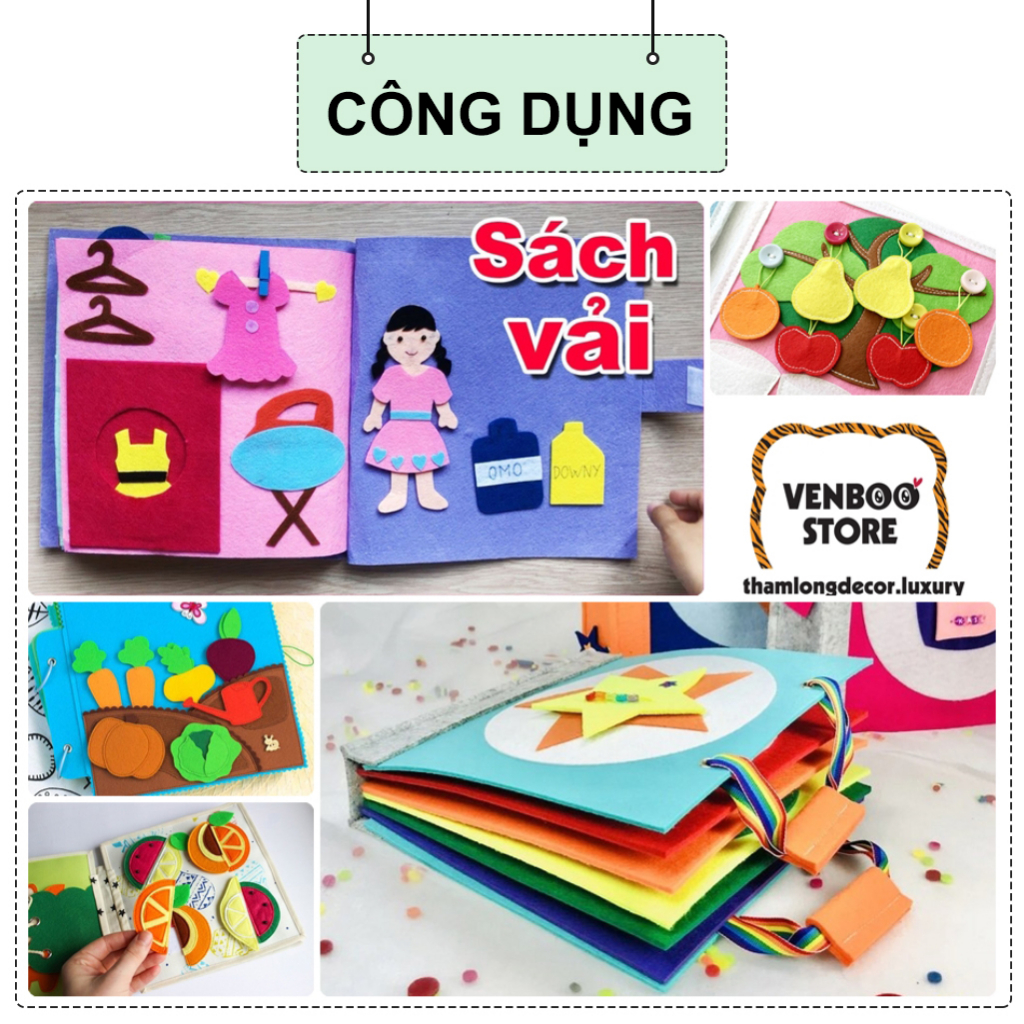 Vải Nỉ Cứng làm sách vải | Vải dạ cứng thủ công mầm non DIY | handmade Halloween | móc khóa treo nôi | Felt