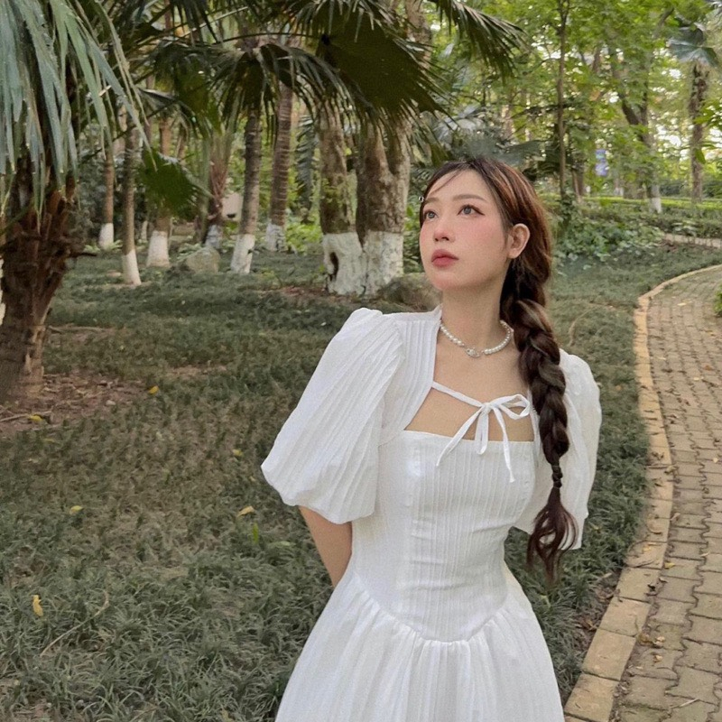 Váy Maxi Đũi Gân Gồm Váy 2 Dây Kèm Áo Khoác Thắt Nơ