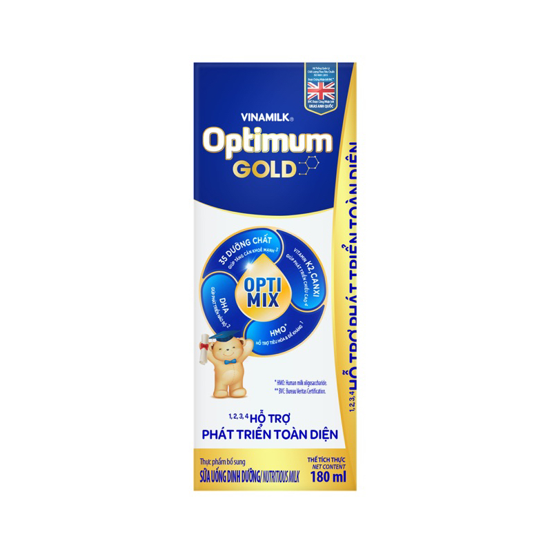 Thùng 48 hộp sữa bột pha sẵn Optimum Gold 180ml