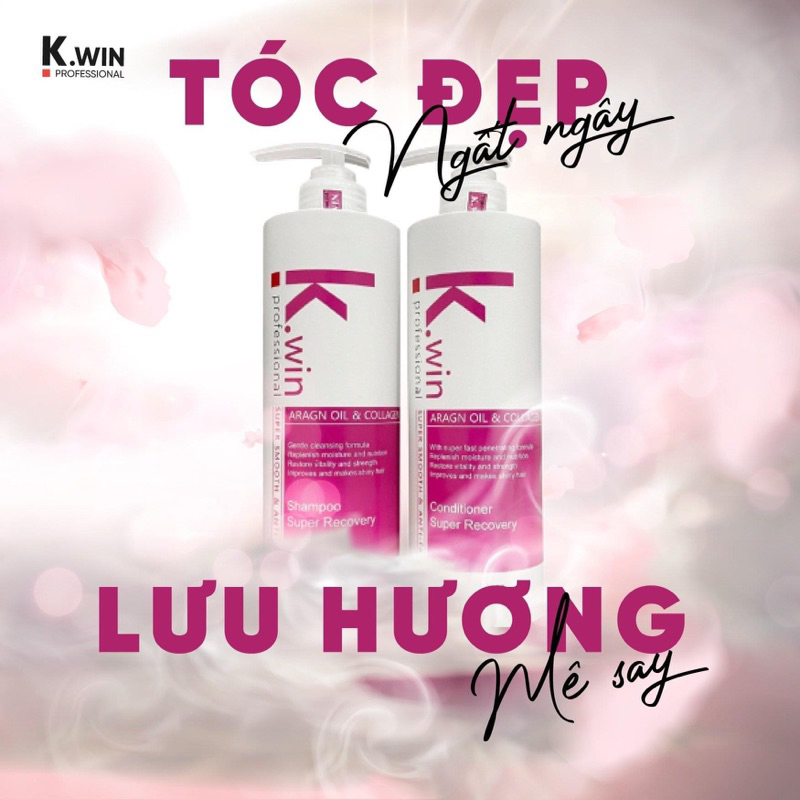 Dầu gội xả K.Win siêu mềm mượt ngăn gàu , ngăn rụng 750ml