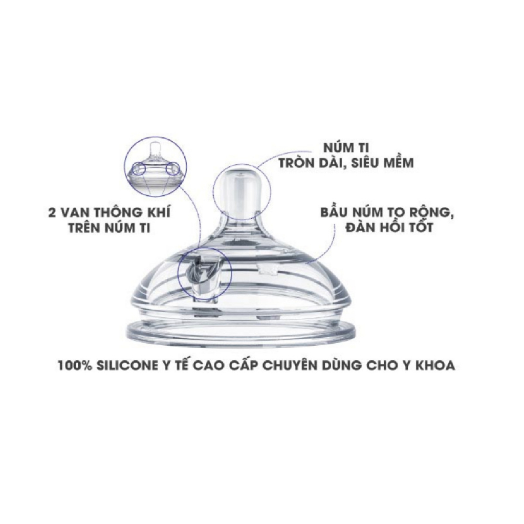 Núm Ti Bình Sữa Comotomo Silicon Cao Cấp - TÁCH LẺ NÚM