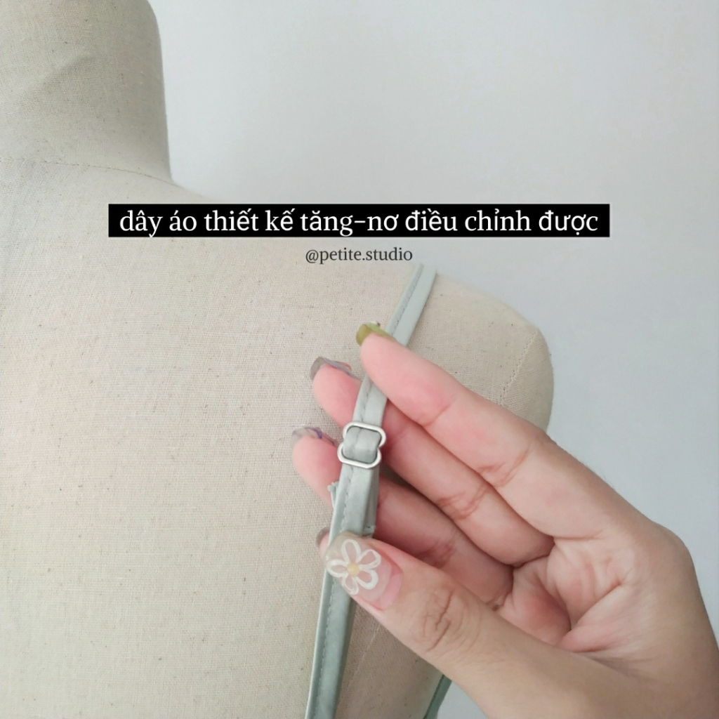 Áo Croptop hai dây lụa thiết kế bản lưng nhún thun thiết kế basic phong cách hàn quốc
