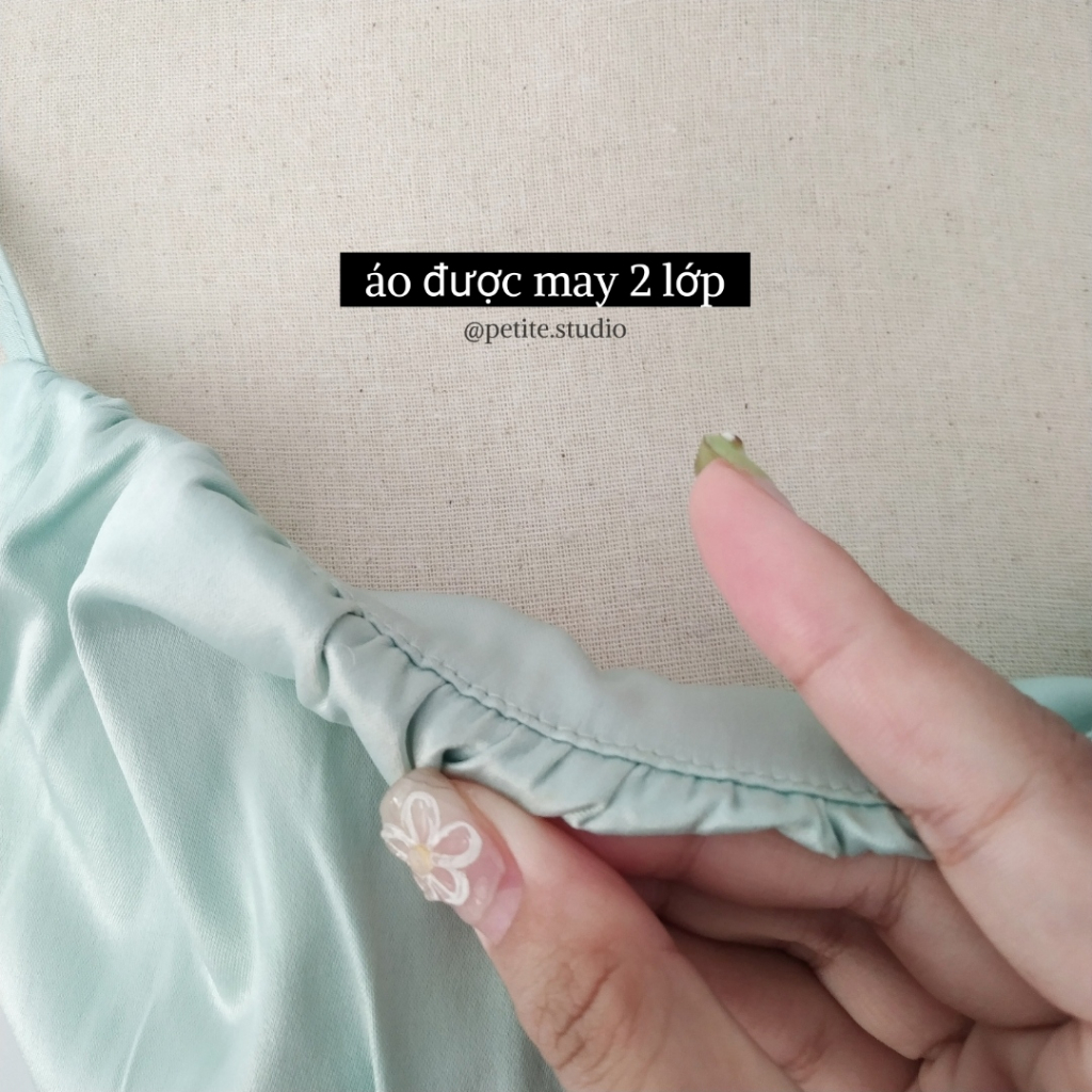 Áo Croptop hai dây lụa thiết kế bản lưng nhún thun thiết kế basic phong cách hàn quốc