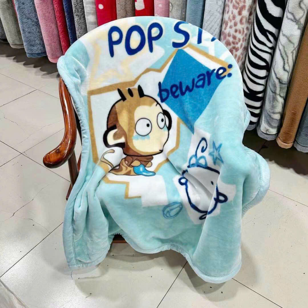 Chăn Lông Tuyết Trẻ Em Cho Bé 2 Lớp Dày Cực Ấm  Mang Đi Học Màu Sắc Sinh Động