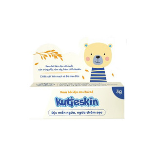 Kem Kutieskin 5gr, Kem bôi dịu da cho bé, Kem bôi bị muỗi đốt côn trùng cắn rôm sảy - Baby Mom Health