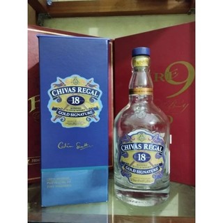 VỎ CHAI CHIVAS 18 GOLD, FULL BOX, [RỖNG]