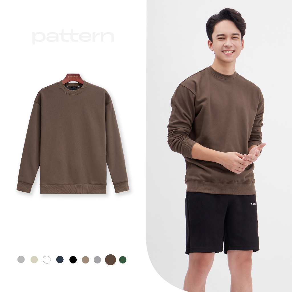 [Mã FATREND2810 giảm đến 30k tối đa 99k] Áo Sweater Basic 9 màu V2 PATTERN PA033