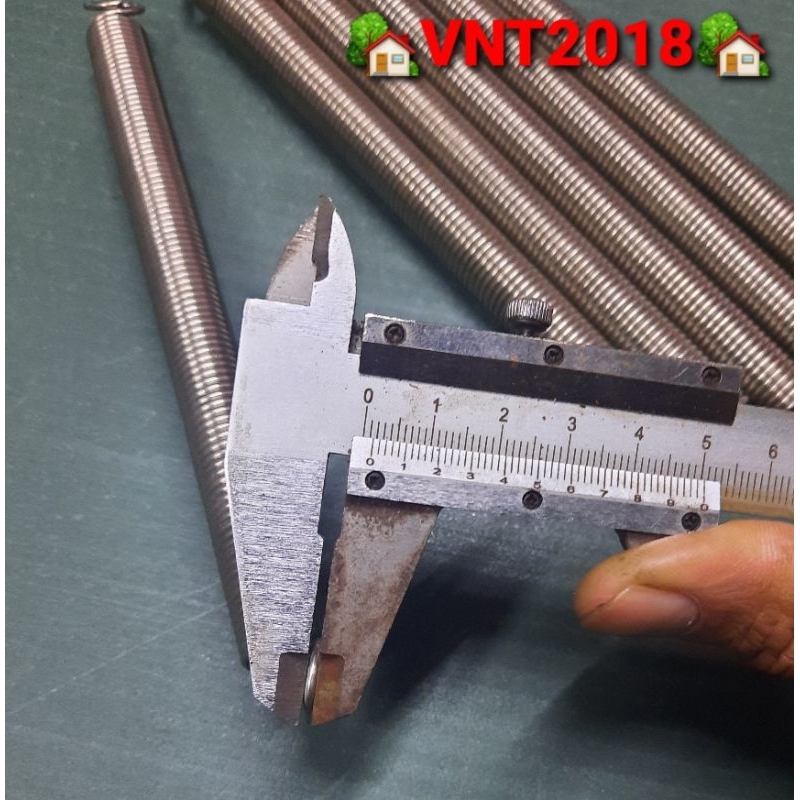 Lò xo kéo inox phi 13 dài 175mm sợi 1.5mm