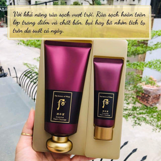 [MỚI NHẤT] Sữa rửa mặt whoo đỏ BỔ SUNG TÂN DỊCH CHỐNG LÃO HÓA 180ML KÈM TUYP 40ML