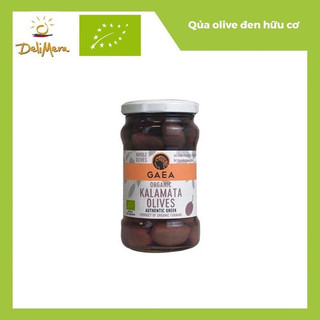 Quả ô liu đen hữu cơ vùng Kalamata nhãn hiệu GAEA lọ 300g