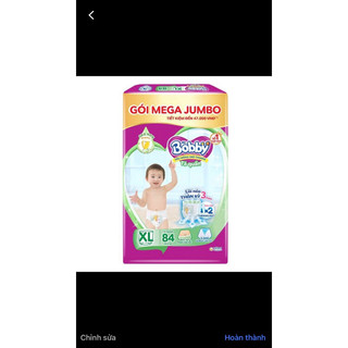 Tả quần Bobby size XL84 miếng tặng thêm 8 miếng