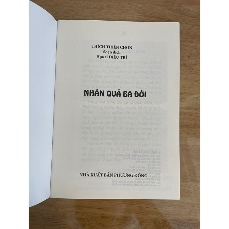 Sách - Kinh Nhân Quả Ba Đời