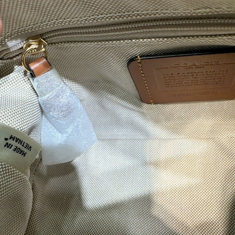 Hàng bao chuẩn xịn✨✨DEMI BAG IN SIGNATURE JACQUARD CE736🌟Túi coach kẹp đơn đơn giản, sang chảnh