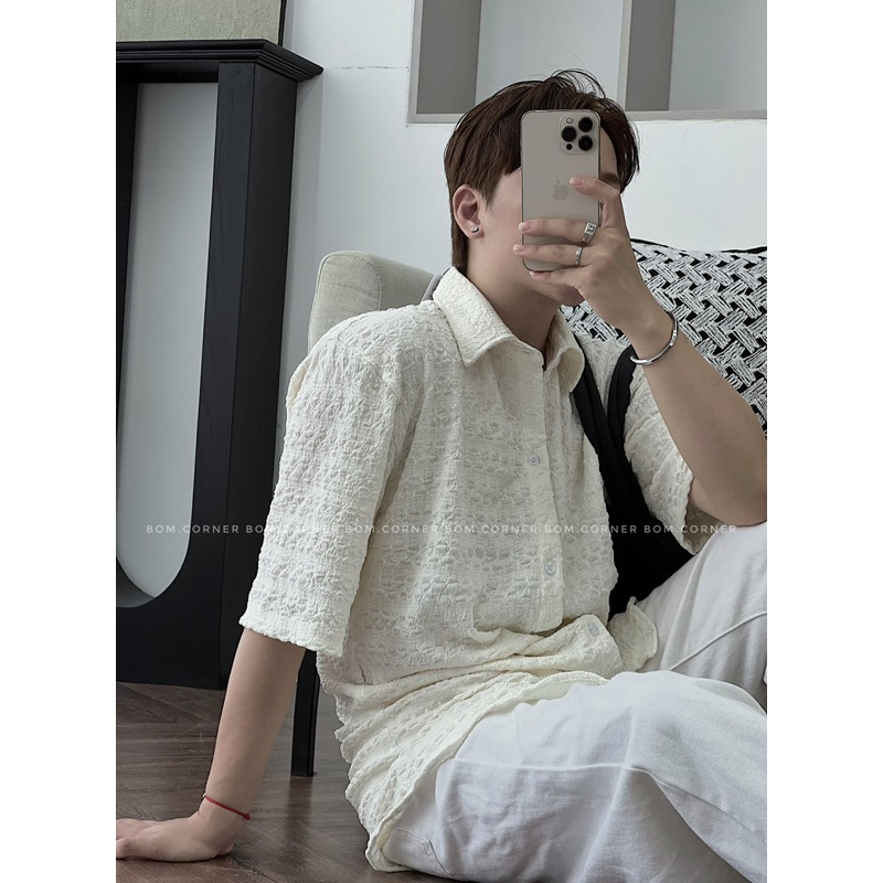 Áo sơ mi đũi nhân