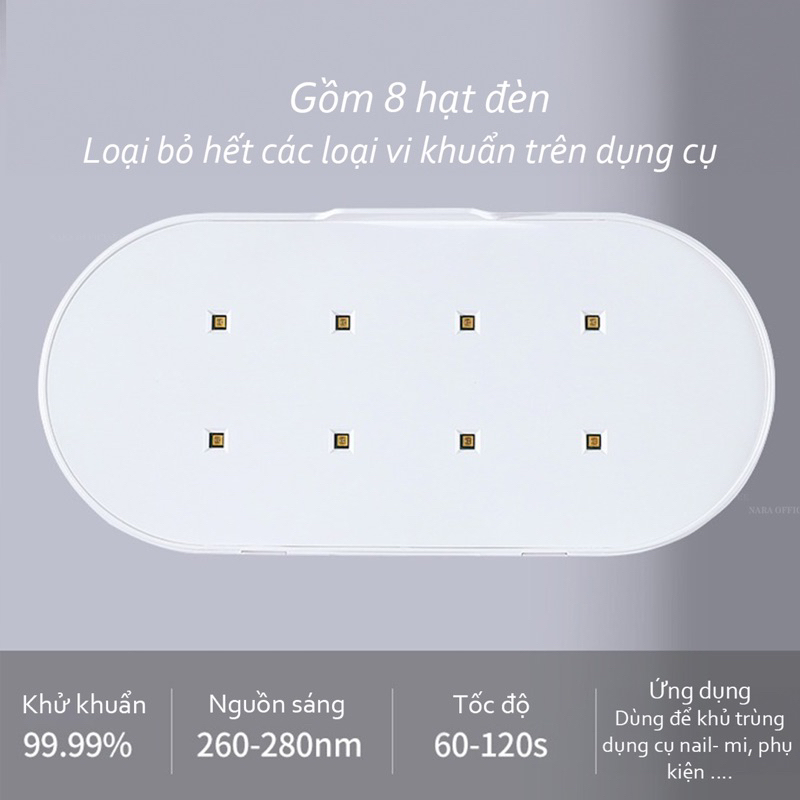Máy Khử Trùng - Khử Khuẩn Dụng Cụ Làm Nail Bằng Tia Tử Ngoại Chuyên Dụng Nail