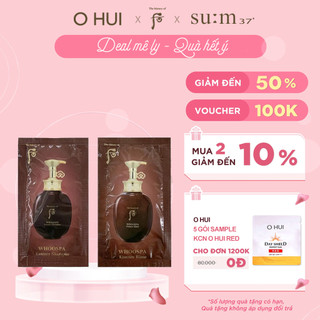 Combo 10 gói Sample Dầu gội xả thảo dược Đông y ngăn rụng tóc The history of Whoo Whoo Spa Essence Shampoo Rinse